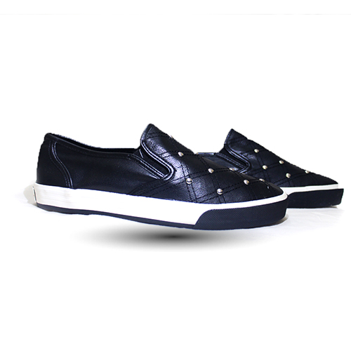 Sneakers noir semelle blanc