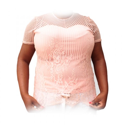 Blouse dentelle pour femme aux épaules Dénudées